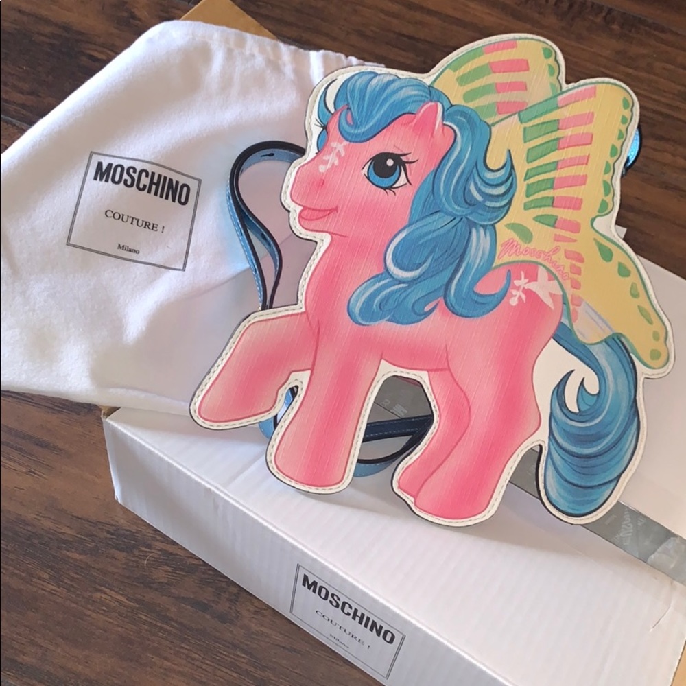 Moschino x My Little Pony runway rare pink fantasia  backpack - Picture 2 of 16